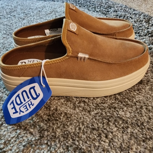 Scarpe Hey Dude Austin Lift Classic - Crema, In Suede Con Suola Piatta Super Leggera Scarpe Comode Viaggio Flessibili